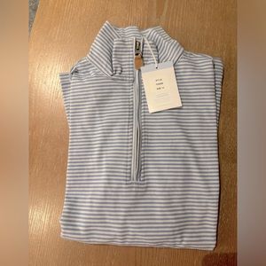 Bella Bliss Boys’ Striped Jersey half-zip, size 14